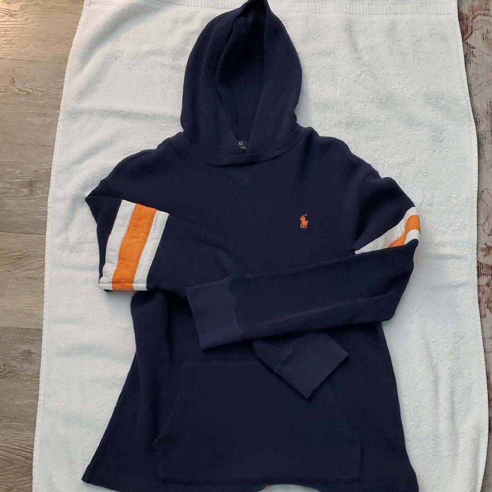 Ralph Lauren Polo Navy Waffle Knit Sweater